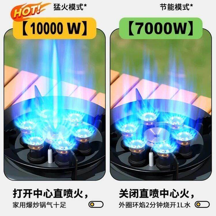 卡炉全户外便携式LKZ分体营炊具新款七露星炉具煮茶炉燃式气炉装