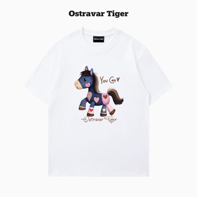 专柜新款！鬼虎家潮牌短袖纯棉t