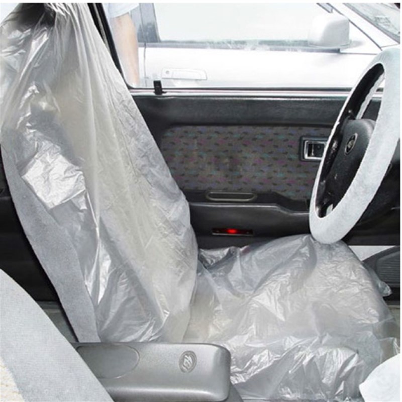 修车辅件 汽车防污座套 一次性座椅护套座椅套  塑料薄膜 50个包