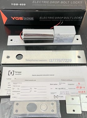 Ygs-600-S2阳格电动插头锁阳光电控锁Ygs-600-S5 Yg200S-A数量优