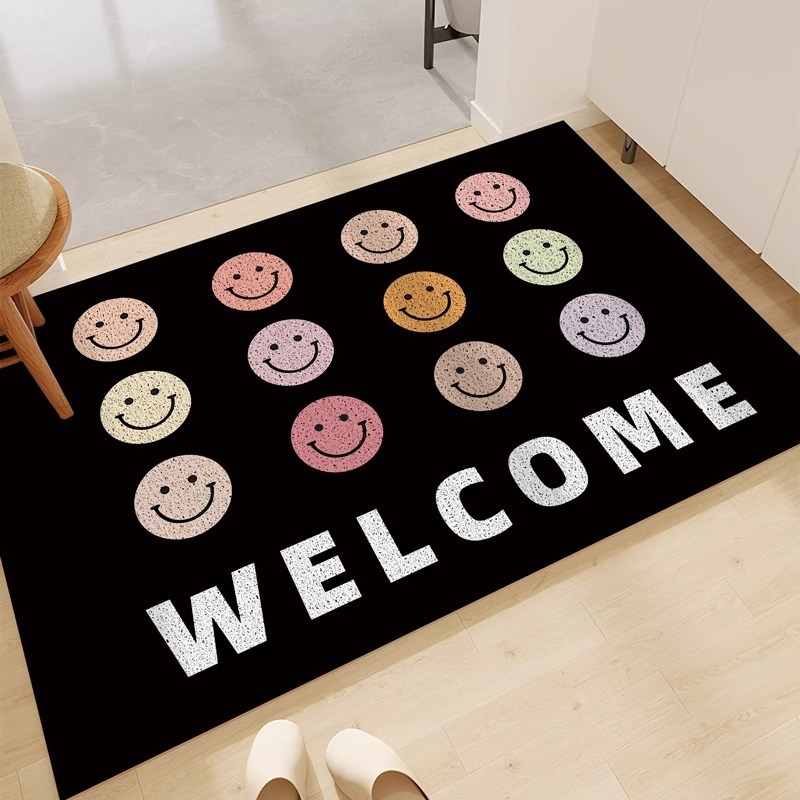入户门地垫丝圈进门防滑门垫创意玄关门口除尘可裁剪耐脏家用脚垫