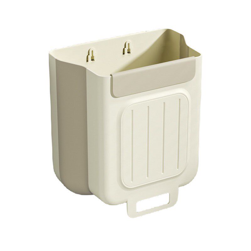 挂壁式家用厨房垃圾桶免打孔橱柜门壁挂式多功能省力不弯