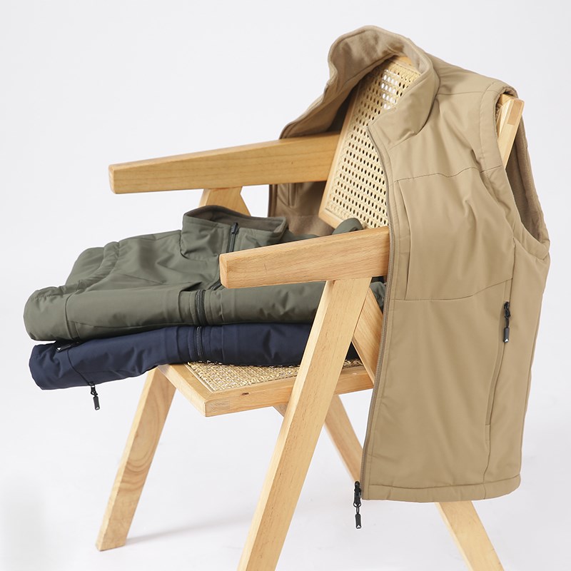 双面可穿!轻便保暖!秋冬男士户外加厚摇粒绒工装休闲马甲背心潮