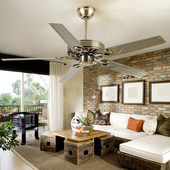 欧式 仿古木叶无灯吊扇餐厅不带灯铁叶风扇客厅咖啡厅复古风扇吊灯