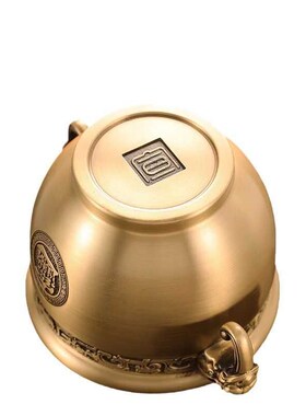 纯铜聚宝盆摆件鼻象缸黄铜缸客厅办公室桌面招财进宝乔迁开业礼品