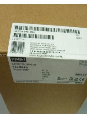 6ES7516-3FN01-0AB0 S7-1500CPU 1516F-3PN/DP 6ES75163FN010AB0