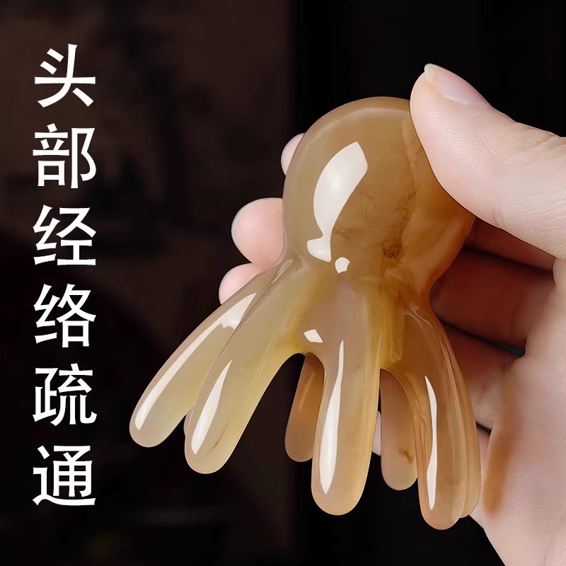 按摩梳子头部经络疏通拨筋棒