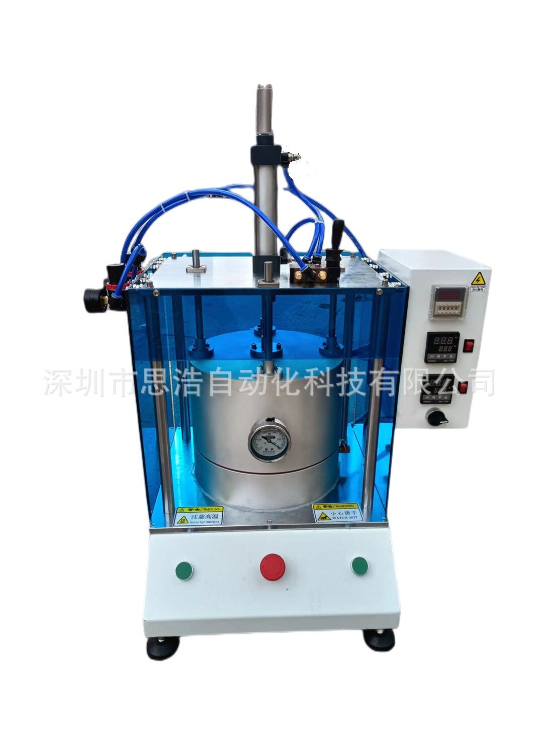 发热板和压力可按需要做 SH-C604P-HC100 小型真空热压机