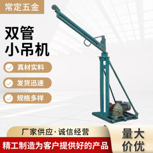修微型吊机升降台减速机 厂家供应双管小吊运机室内提升机施工装