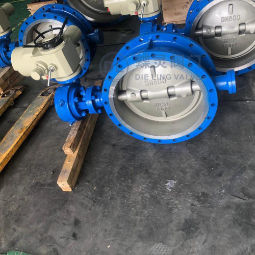 D943H-25CDN300三偏心铸钢法兰式蝶阀电动硬密封蝶阀