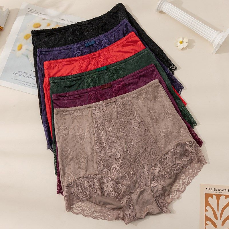 大码高腰内裤女胖mm200斤蕾丝性感收腹提臀不卷边无痕透气三角裤,女士内衣/男士内衣/家居服,女三角裤,淘宝优惠券,粉丝福利购,淘宝优惠卷