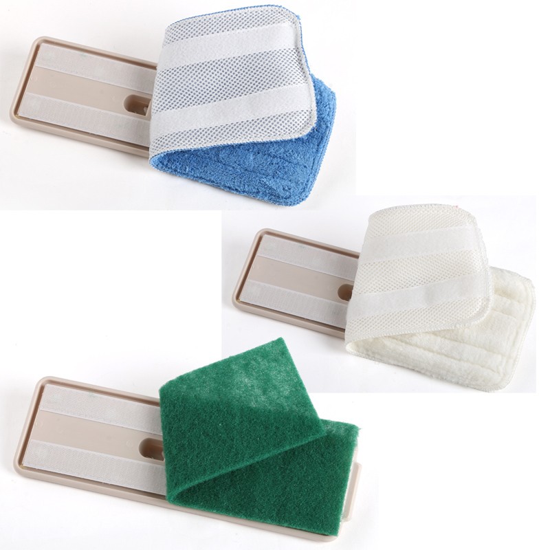 涤太太静电平板拖把 旋转拖把 3拖布头 抛光打蜡墩布吸水粘扣式