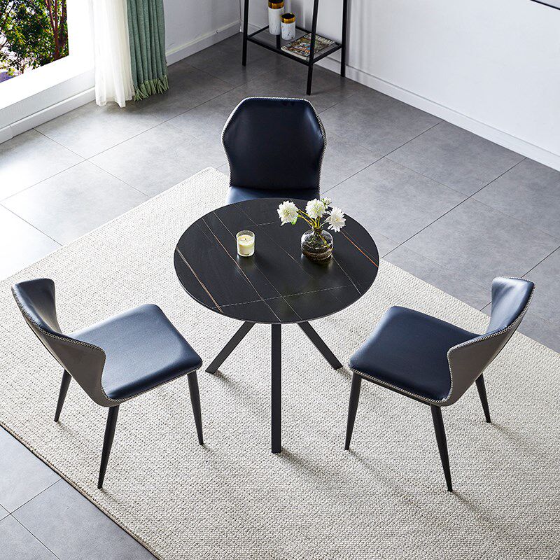 岩板圆桌餐桌办公休闲会客接待洽谈桌椅组合阳台桌郁金香小圆桌子,住宅家具,岩板餐桌,淘宝优惠券,粉丝福利购,淘宝优惠卷