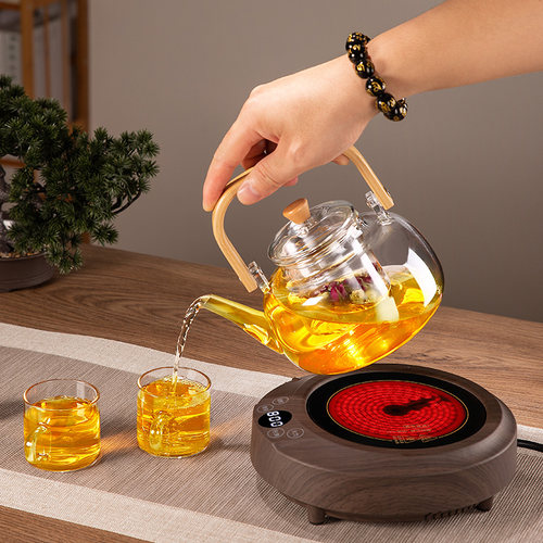 迷你电陶炉小型煮茶器玻璃壶烧水泡茶小电磁炉茶炉光波炉家用静音
