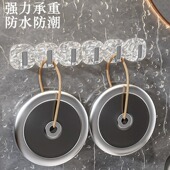 进门收纳神器衣服钥匙钩门后挂钩免打孔门上挂衣架创意墙上置物架