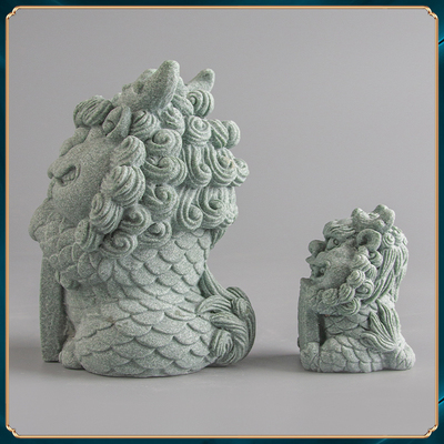 青砂石麒麟石敢当茶宠新中式居家桌面装饰摆件办公室创意国潮精品