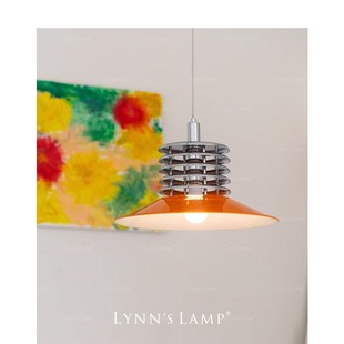 餐厅岛台工业风复古橙色孟菲斯灯 吊灯 Lynns立意 中古包豪斯风格