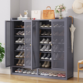 鞋 柜室内外过道楼道简易走廊 架入户门多层家用门口小窄防尘楠竹鞋