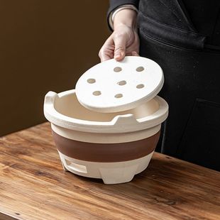围炉煮茶家用室内冬天老式炭炉烤火炉陶炉子碳火炉炭火陶土套装电