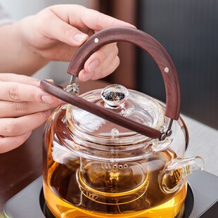 德茗堂电陶炉专用煮茶壶耐高温玻璃壶烧水加厚茶具养生星空提梁壶