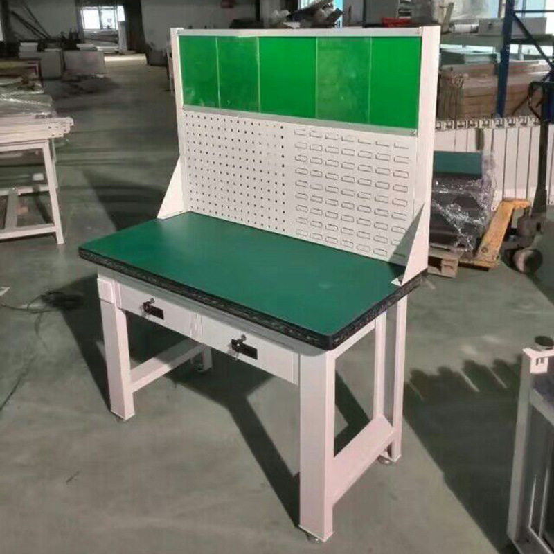 供应金属二抽灯架工作台 检验台工作台可定制 简易操作台
