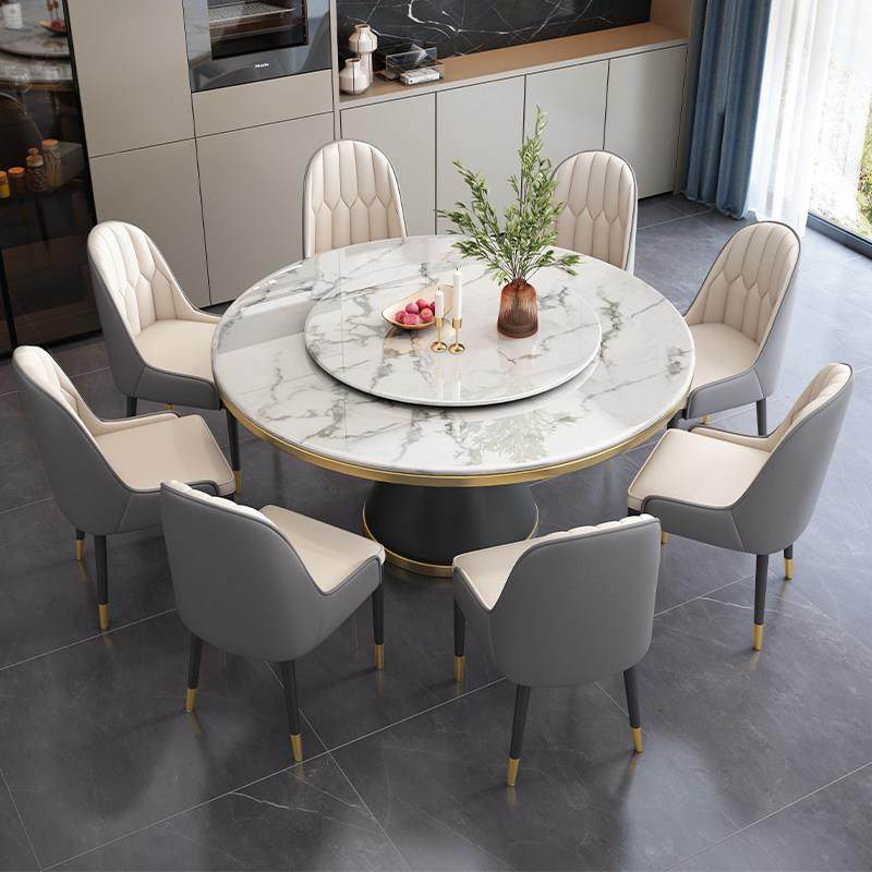 岩板餐桌椅组合轻奢现代简约2025新款酒店家用小户型大圆桌饭桌子,住宅家具,岩板餐桌,淘宝优惠券,粉丝福利购,淘宝优惠卷