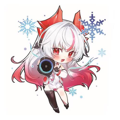 手机贴纸红魔姬卡通装饰贴个性DIY贴纸红魔散热器8pro