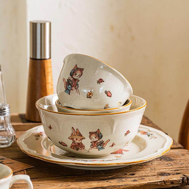 米饭碗家用2024新款陶瓷碗好看的小碗吃饭餐具耐高温饭碗单个,餐饮具,碗,淘宝优惠券,粉丝福利购,淘宝优惠卷