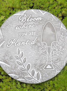 户外别墅草坪垫脚石脚踏板踏脚水泥脚踏石花园庭院装饰摆件