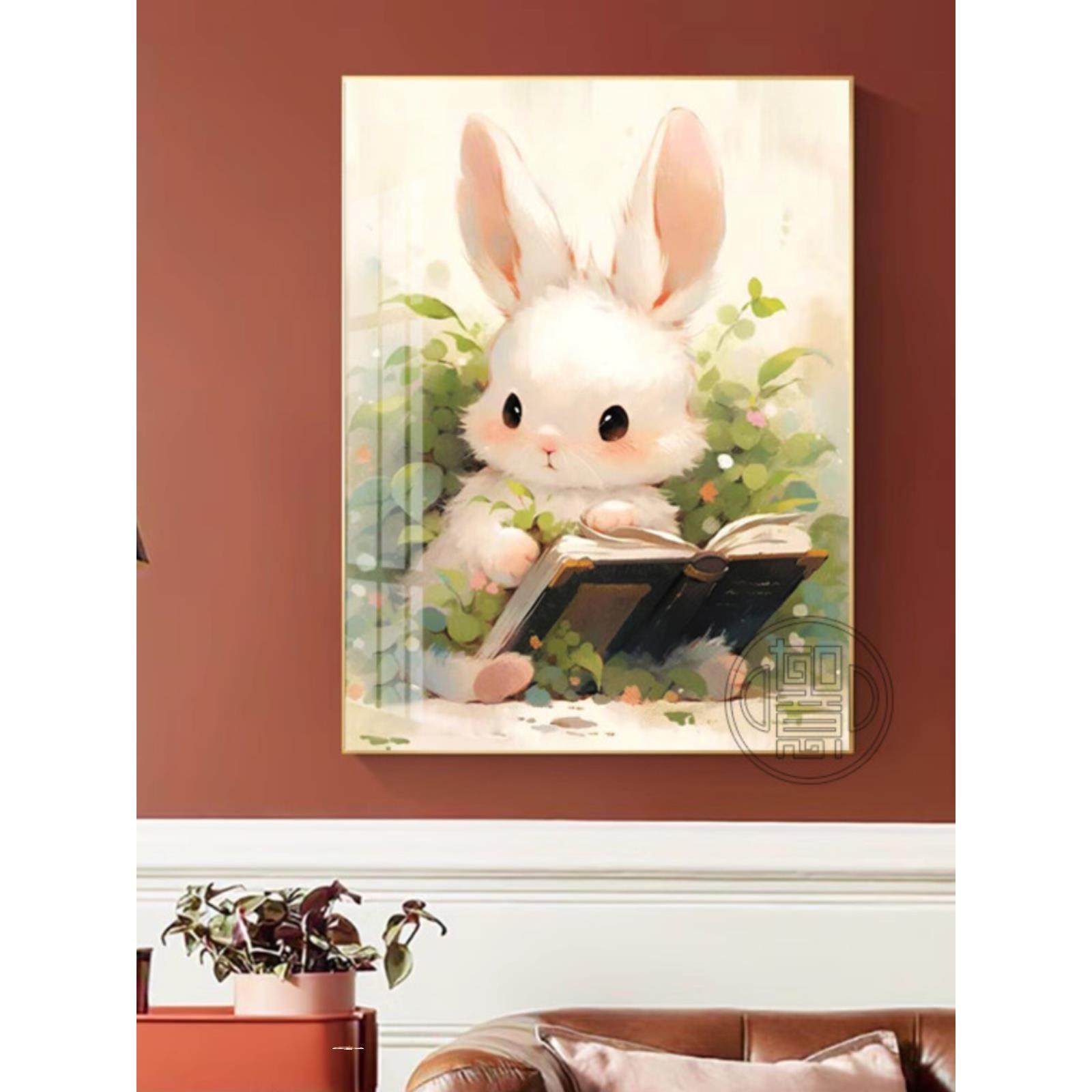 钻石画2025新阅读兔高端手工钻石膏画客厅框架砖石画方形钻石,居家布艺,钻石绣,淘宝优惠券,粉丝福利购,淘宝优惠卷