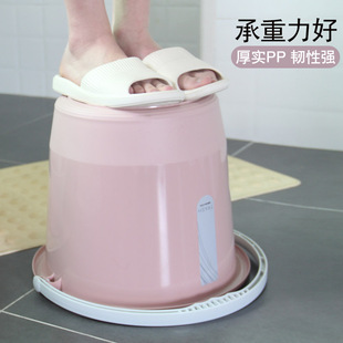 桶臉盆水件套水桶家用塑u料儲三桶手提大號加厚桶圓學生宿舍