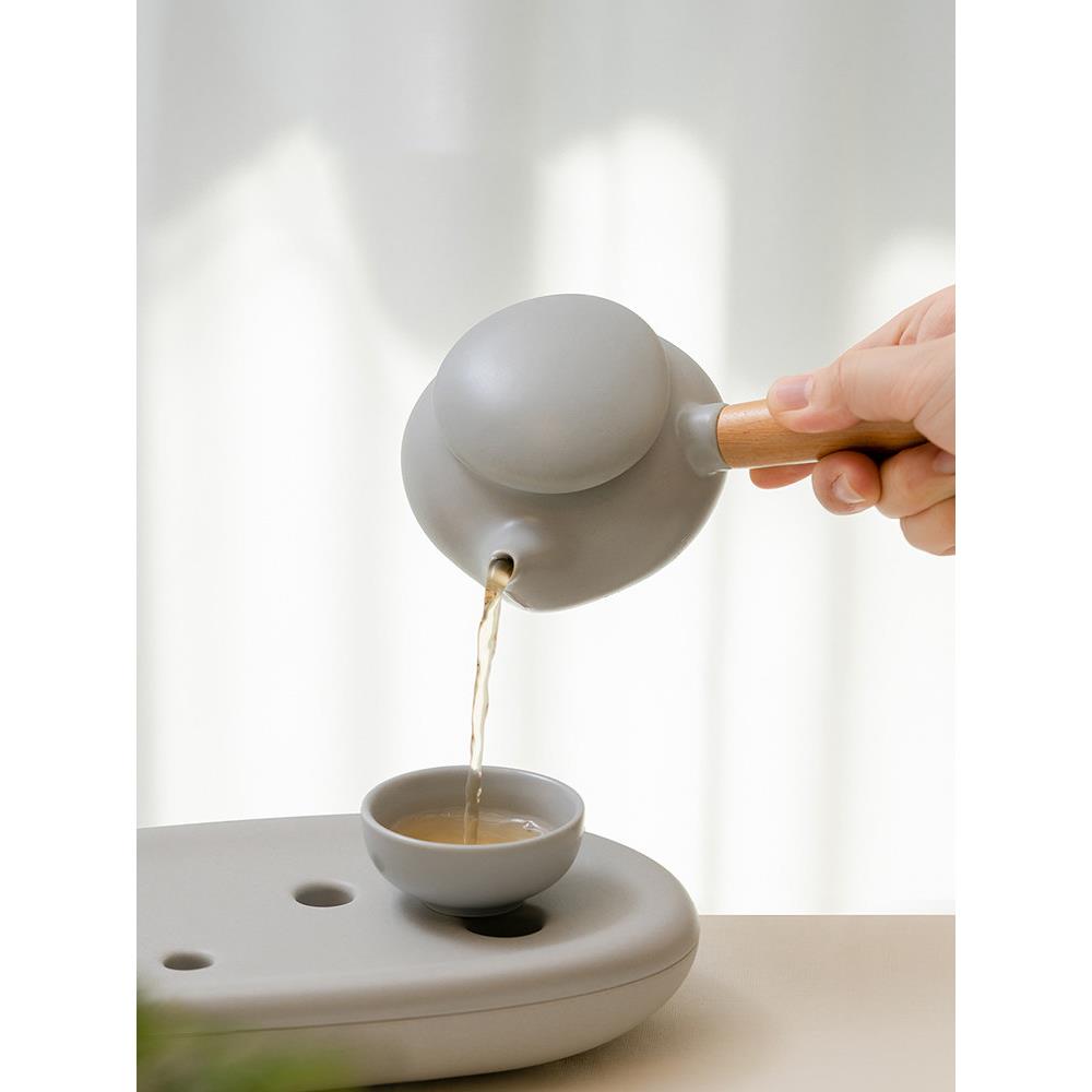 znzMURhpin 套X全季酒e店e同款石曲陶瓷功夫茶具装家用茶壶杯茶盘