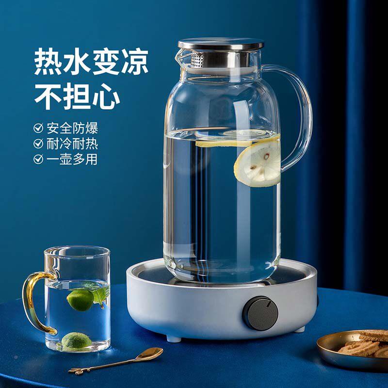 炊皇居大冷水壶家耐热冷水壶茶防爆家用大JU18A1容量壶可加热水壶