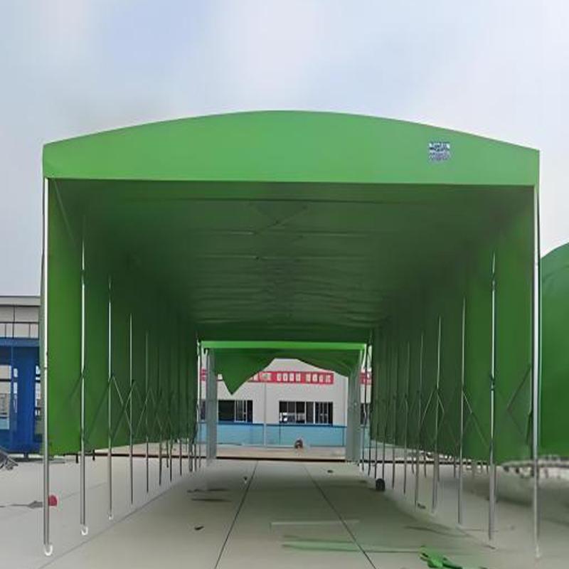 大型移动户拉外停工车遮阳棚活动推雨棚厂仓库排档缩棚定伸制移动