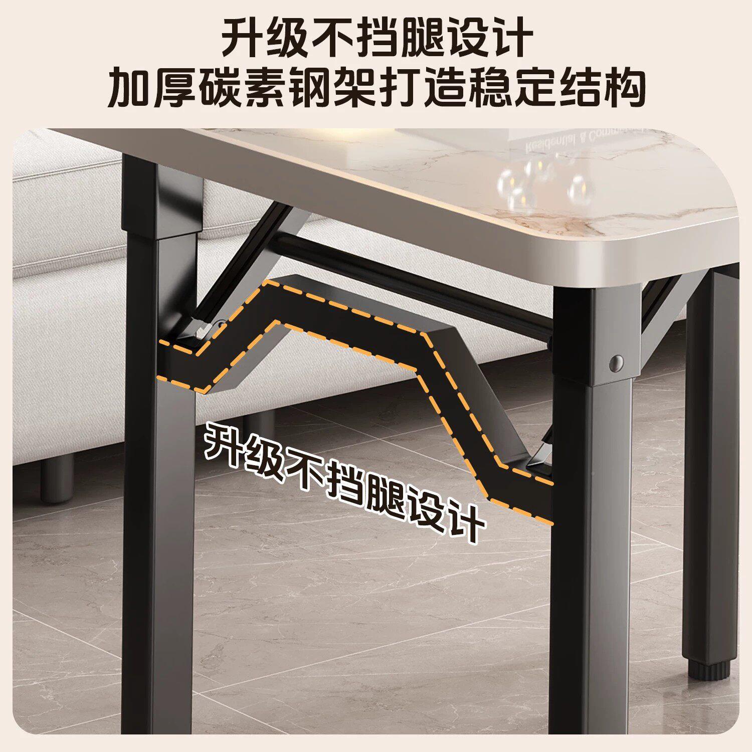 可折叠桌子家用小方桌方新款四餐桌简易摆桌折叠桌小户型方桌矮桌