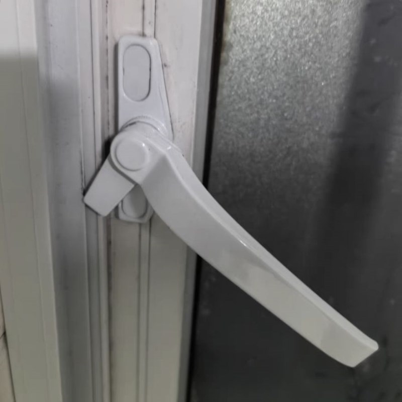 型铝合金门外推单点把手户平锁扣拉手七字执手