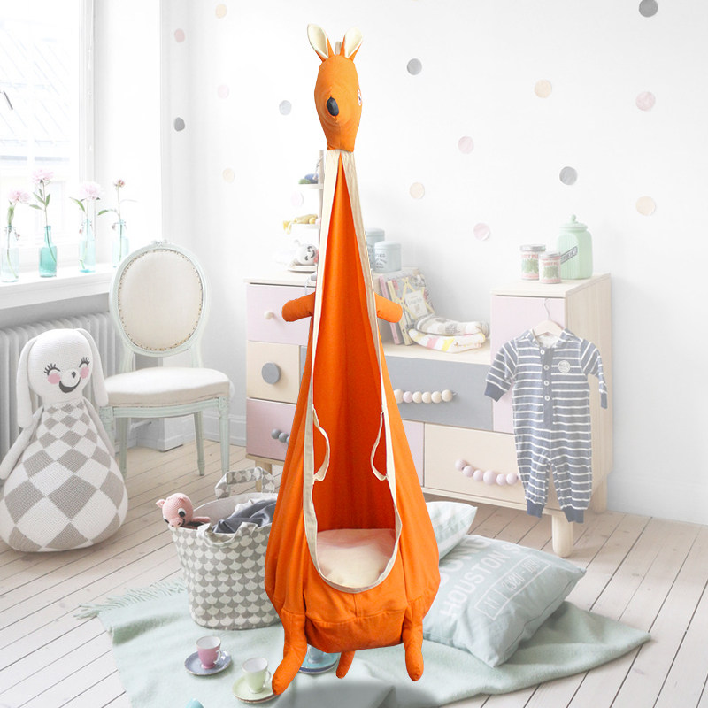 儿童室内袋鼠布袋秋千家用吊顶悬挂吊椅吊篮休闲房间装饰,玩具/童车/益智/积木/模型,秋千,淘宝优惠券,粉丝福利购,淘宝优惠卷