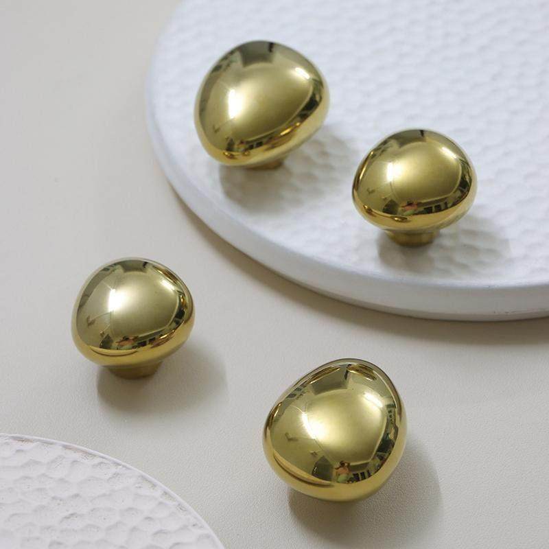 创意金色柜门拉手法式陶瓷单孔衣柜抽屉把手免打孔现代简约,基础建材,小拉手,淘宝优惠券,粉丝福利购,淘宝优惠卷