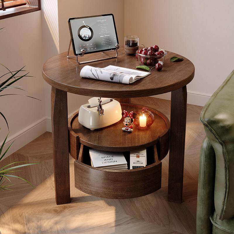 中古沙发边几实木小桌子客厅小茶几圆桌床边桌边桌边柜阳台小茶桌,住宅家具,角几/边几,淘宝优惠券,粉丝福利购,淘宝优惠卷