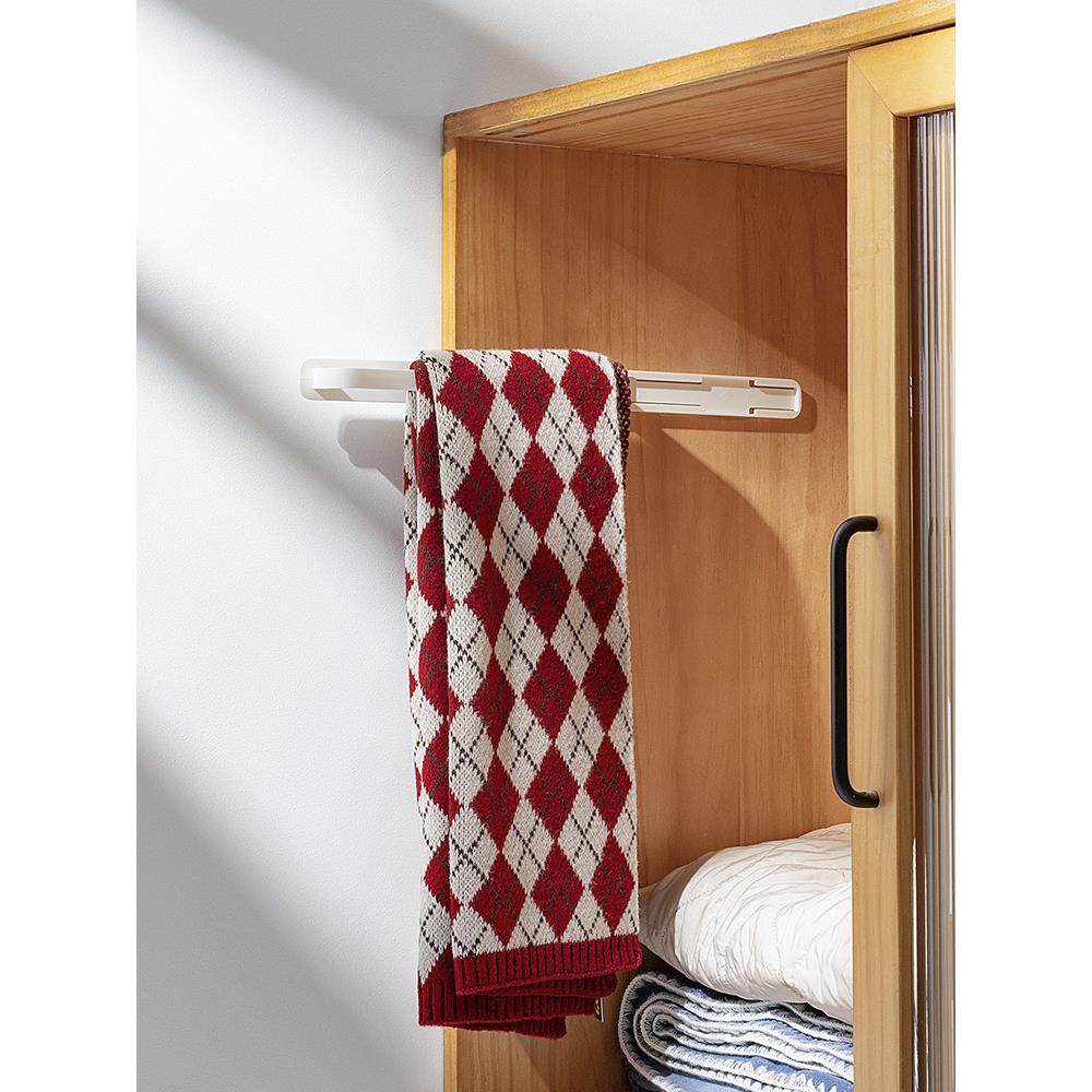 壁挂收纳抹布挂架可伸缩抽拉橱柜门后置小物免打孔门背式毛巾架,家庭/个人清洁工具,毛巾挂/毛巾架,淘宝优惠券,粉丝福利购,淘宝优惠卷