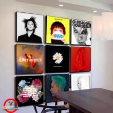 权志龙专辑演唱会挂画Bigbang偶像客厅电竞室酒吧Ktv铝合金装饰画