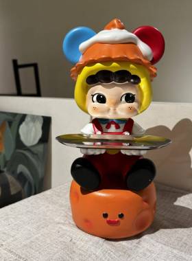 网红卡通桌面托盘收纳客厅创意电视柜存钱罐手工送礼潮玩家居摆件