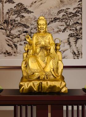 铜药人王孙像思邈铜黄铜药王爷菩萨雕像药奉店供神像摆5678件孙真