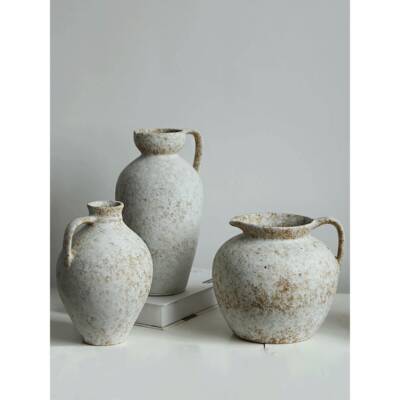 侘瓷寂风GZC陶装花件瓶摆客厅插花水培粗陶花器民宿电视柜餐桌饰