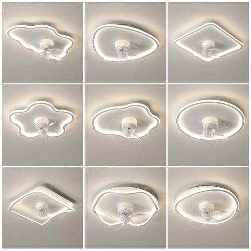 扇全光6谱护卧眼室吸顶电风灯离线AI语音0度摇头一体家用吊扇灯