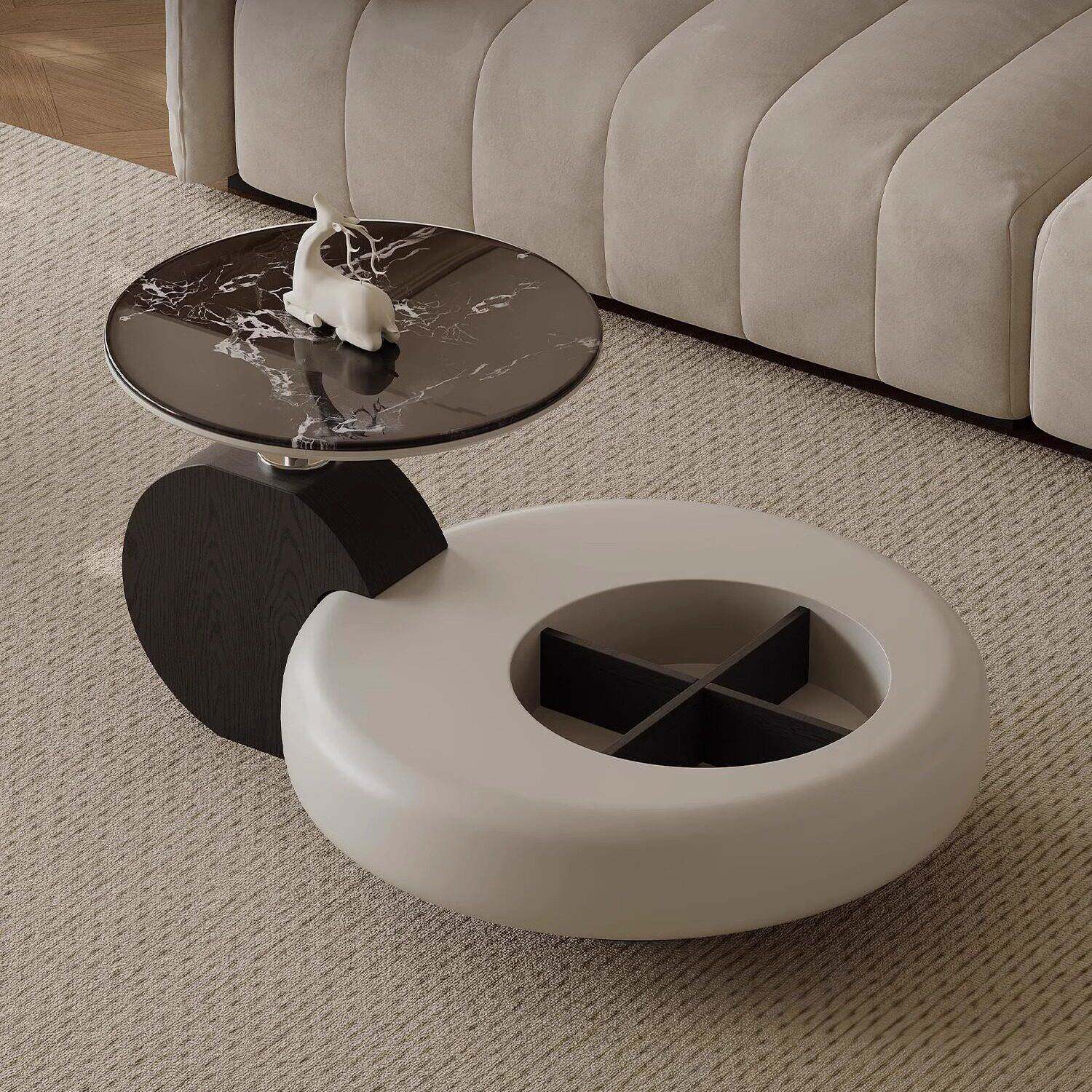 意式极简几客厅家用微晶石小户型物烤漆储艺青禾-61术茶感高级设