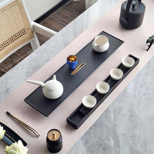 轻奢现茶代简约茶端防水WYK茶席垫子长条桌布台布艺茶桌高盘垫布