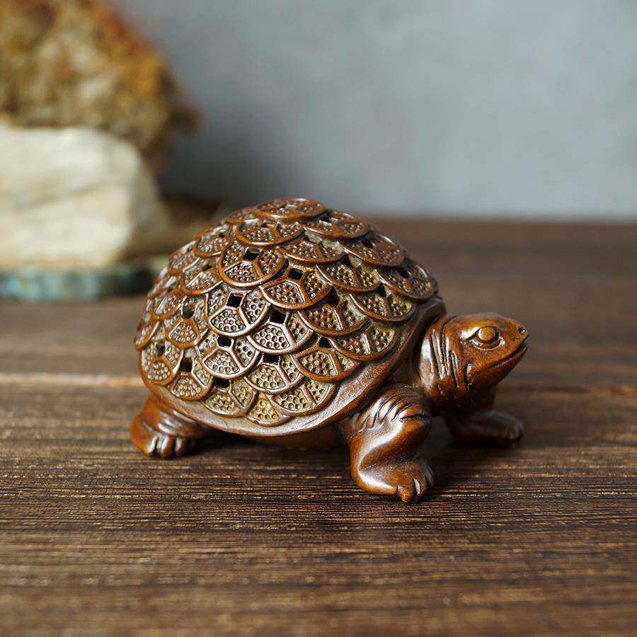 苏工铜JQG-001钱篆龟薰炉香炉居宣德炉塔香礼佛招财香炉香道金茶