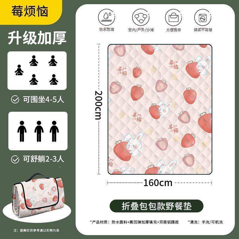 升ZCJ*49加厚野垫户外防水防潮折叠包款野餐餐垫级幼儿便携婴多人,户外/登山/野营/旅行用品,野餐垫,淘宝优惠券,粉丝福利购,淘宝优惠卷