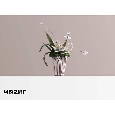 花小 轻奢奢琉璃花器仿桌真花艺珠 样板间书只茶几HBA132边几床头